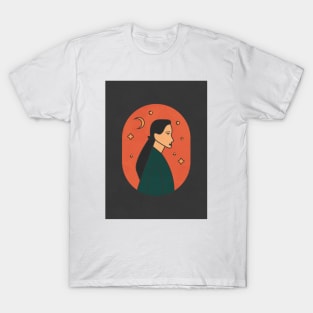 Minimal Woman Portrait 1 T-Shirt